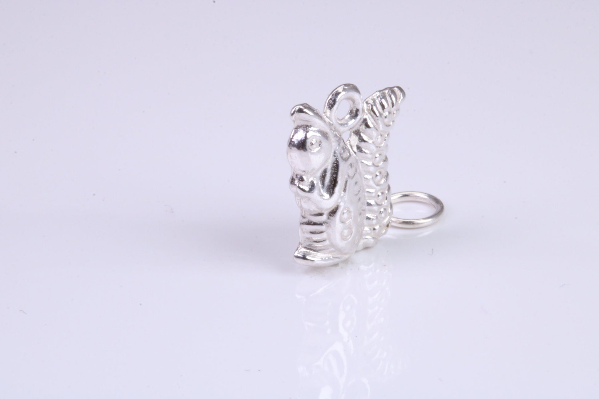 Squirrel Charm, Traditional Charm, Made from Solid 925 Grade Sterling Silver, Complete with Attachment Link