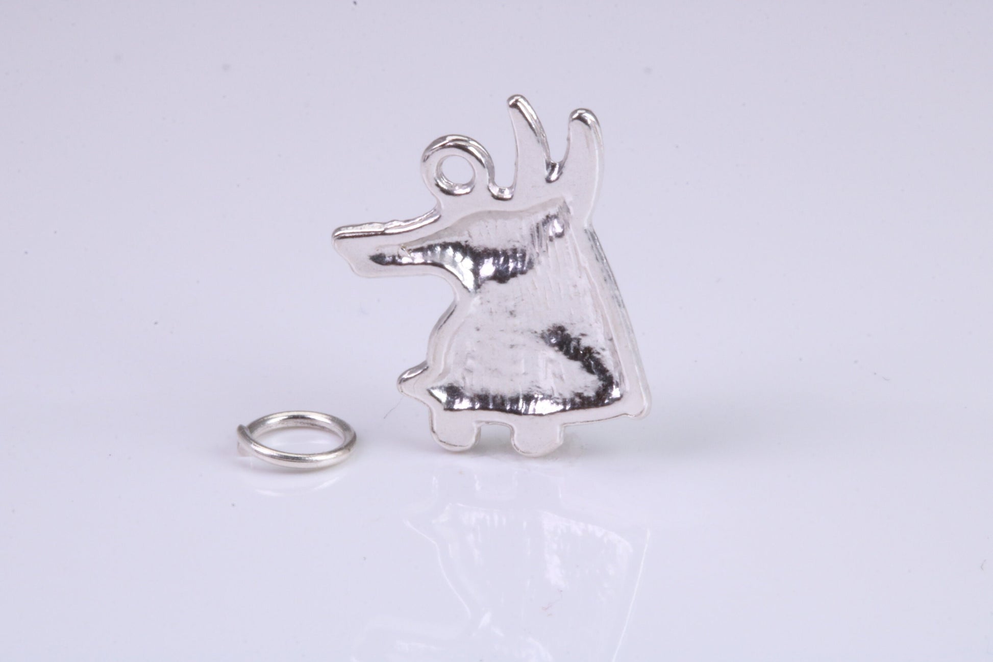 Egyptian Horus Charm, Traditional Charm, Made from Solid 925 Grade Sterling Silver, Complete with Attachment Link