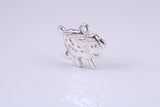 Sheep Charm, Traditional Charm, Made from Solid 925 Grade Sterling Silver, Complete with Attachment Link