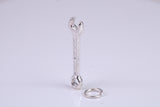 Spanner Charm, Traditional Charm, Made from Solid 925 Grade Sterling Silver, Complete with Attachment Link