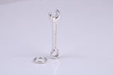 Spanner Charm, Traditional Charm, Made from Solid 925 Grade Sterling Silver, Complete with Attachment Link