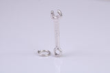 Spanner Charm, Traditional Charm, Made from Solid 925 Grade Sterling Silver, Complete with Attachment Link