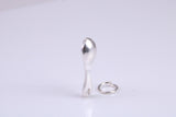 Spoon Charm, Traditional Charm, Made from Solid 925 Grade Sterling Silver, Complete with Attachment Link