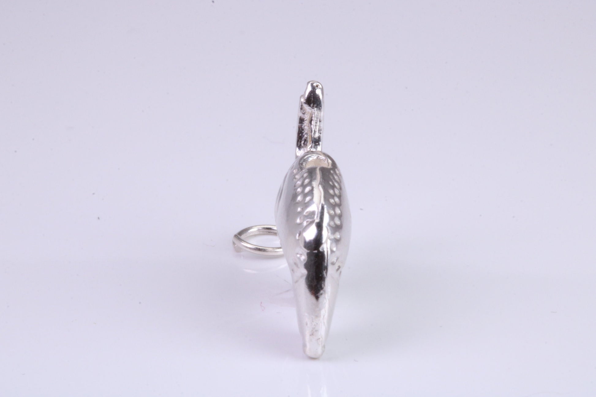 African Elephant Charm, Traditional Charm, Made from Solid 925 Grade Sterling Silver, Complete with Attachment Link