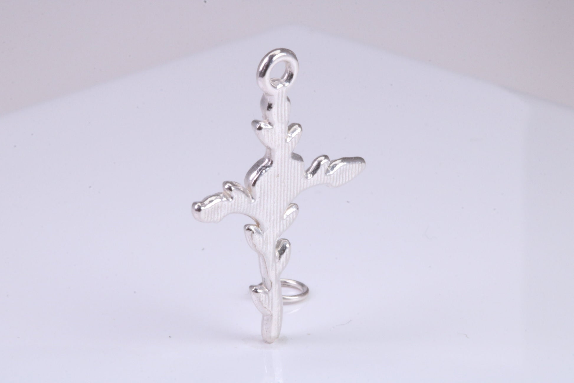33 mm Long Cross Necklace, made from solid Sterling Silver, With 18 Inch Long Chain
