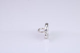 Button Charm, Made from Solid Cast Silver