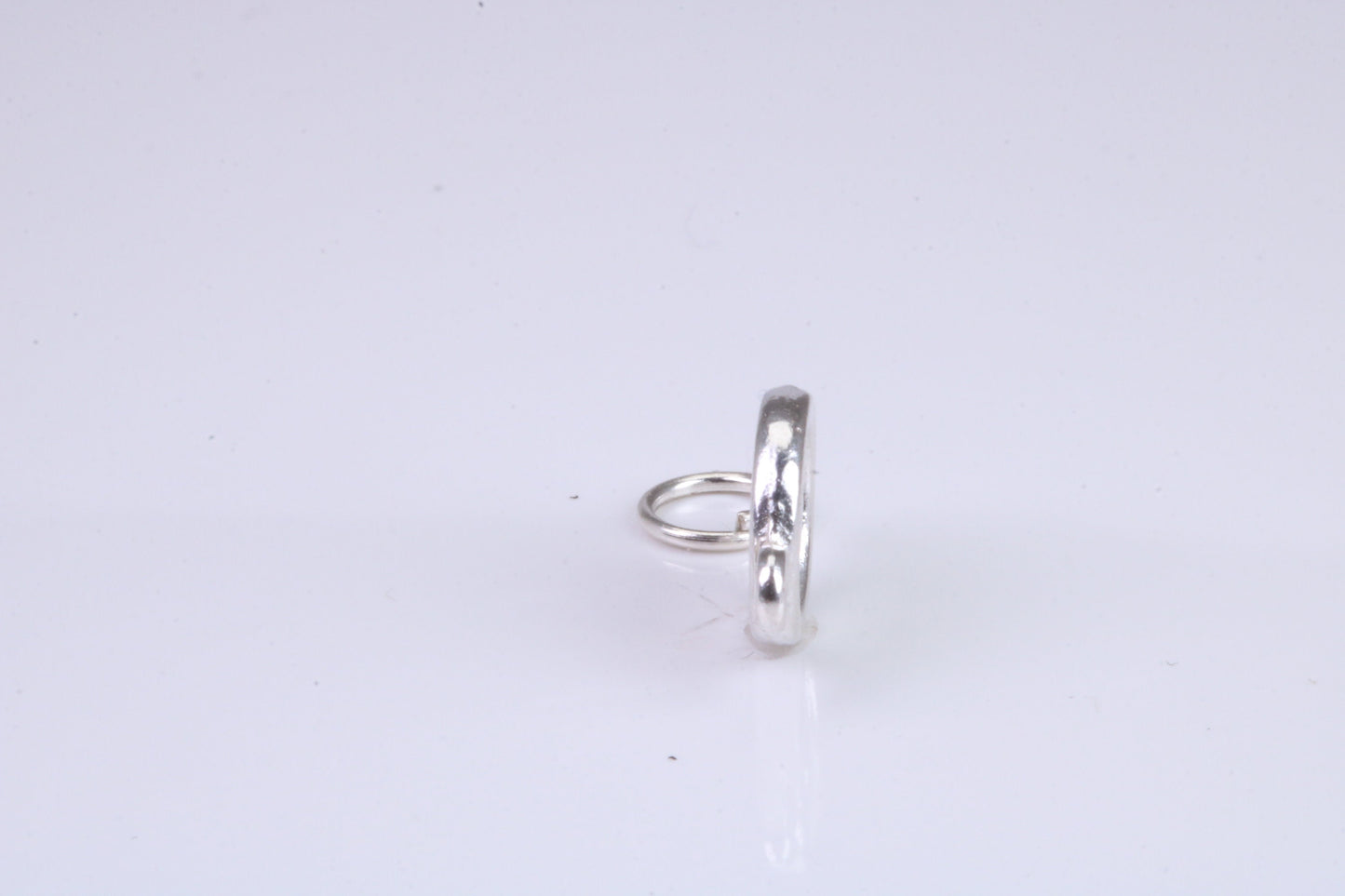 Button Charm, Traditional Charm, Made from Solid 925 Grade Sterling Silver, Complete with Attachment Link