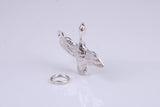 Seagull Charm, Traditional Charm, Made from Solid 925 Grade Sterling Silver, Complete with Attachment Link