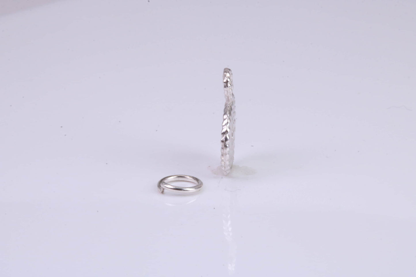 Rope Charm, Traditional Charm, Made from Solid 925 Grade Sterling Silver, Complete with Attachment Link