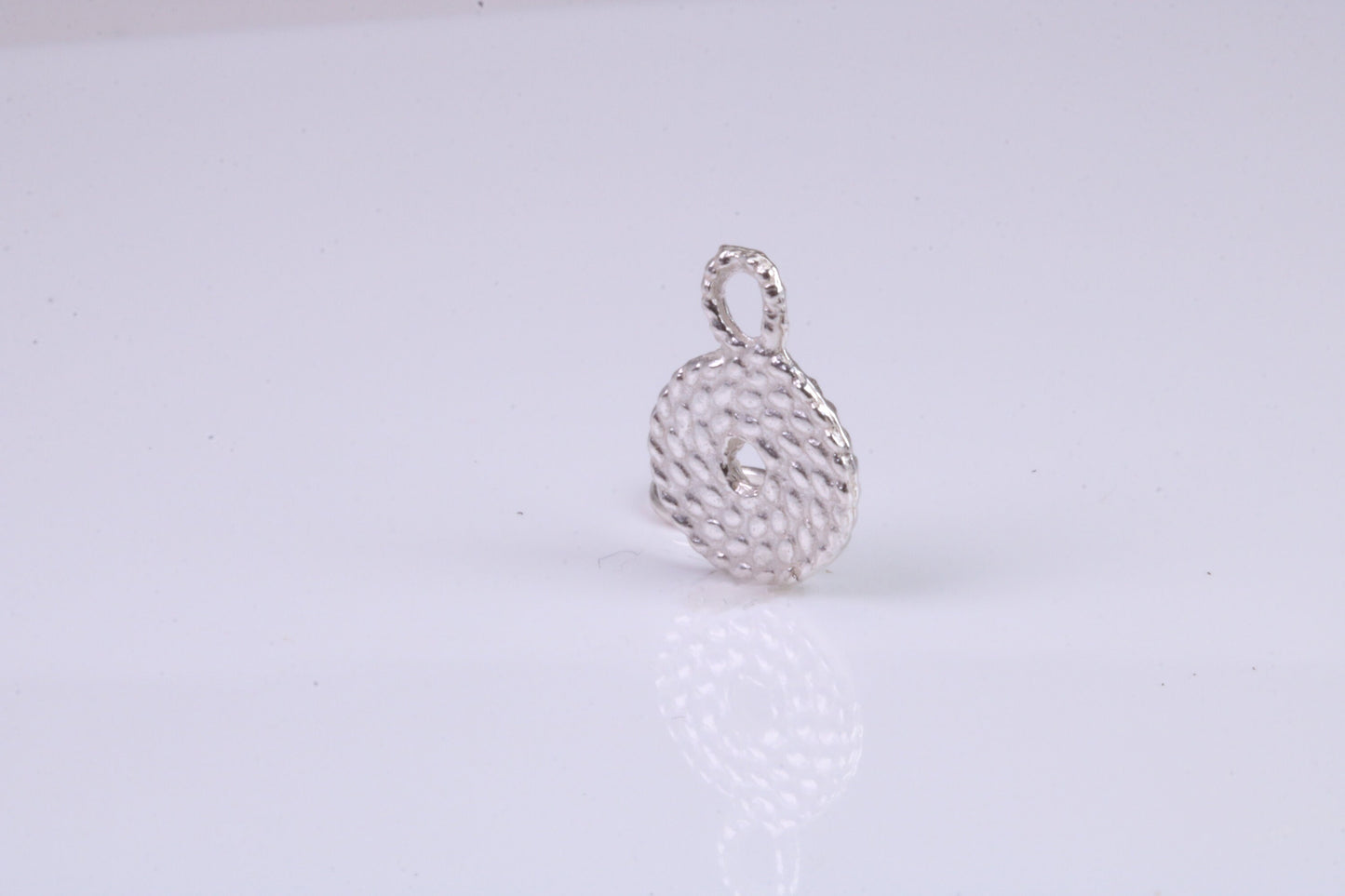 Rope Charm, Traditional Charm, Made from Solid 925 Grade Sterling Silver, Complete with Attachment Link