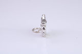 Horse Saddle charm, Traditional Charm, Made from Solid 925 Grade Sterling Silver, Complete with Attachment Link