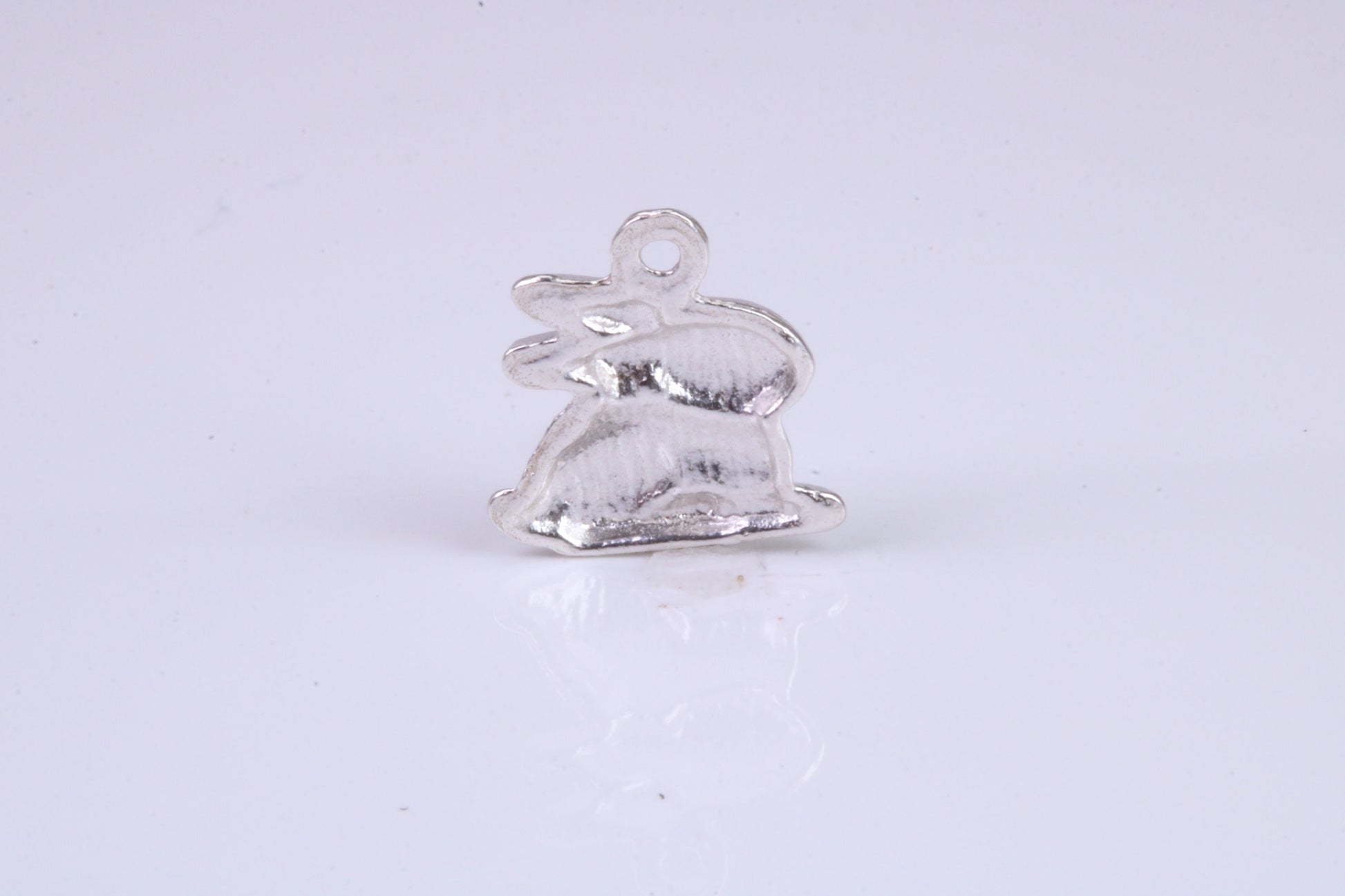 Bunny Rabbit Charm, Traditional Charm, Made from Solid 925 Grade Sterling Silver, Complete with Attachment Link