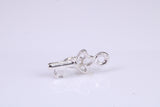 Key Charm, Traditional Charm, Made from Solid 925 Grade Sterling Silver, Complete with Attachment Link