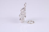 Koala Bear Charm, Traditional Charm, Made from Solid 925 Grade Sterling Silver, Complete with Attachment Link