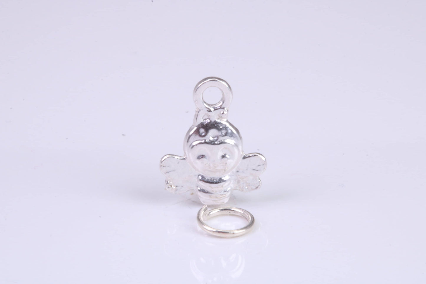 Bird Charm, Traditional Charm, Made from Solid 925 Grade Sterling Silver, Complete with Attachment Link
