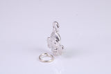 Bird Charm, Traditional Charm, Made from Solid 925 Grade Sterling Silver, Complete with Attachment Link