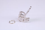 Rocking Chair Charm, Traditional Charm, Made from Solid 925 Grade Sterling Silver, Complete with Attachment Link