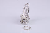 Rocking Chair Charm, Traditional Charm, Made from Solid 925 Grade Sterling Silver, Complete with Attachment Link