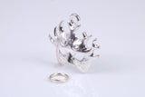 Pantomime Mask Charm, Traditional Charm, Made from Solid 925 Grade Sterling Silver, Complete with Attachment Link