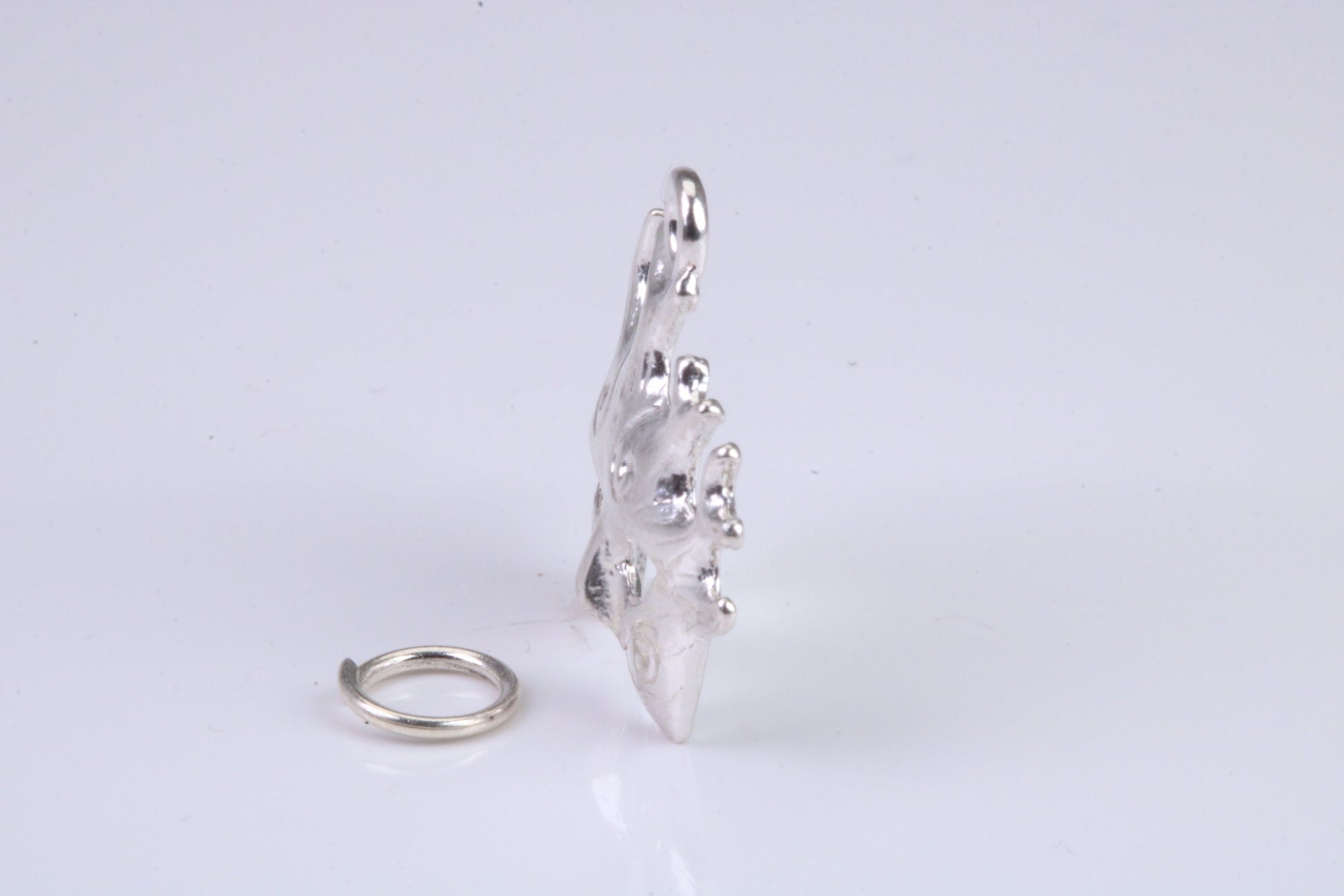 Pantomime Mask Charm, Traditional Charm, Made from Solid 925 Grade Sterling Silver, Complete with Attachment Link