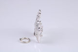 Pantomime Mask Charm, Traditional Charm, Made from Solid 925 Grade Sterling Silver, Complete with Attachment Link