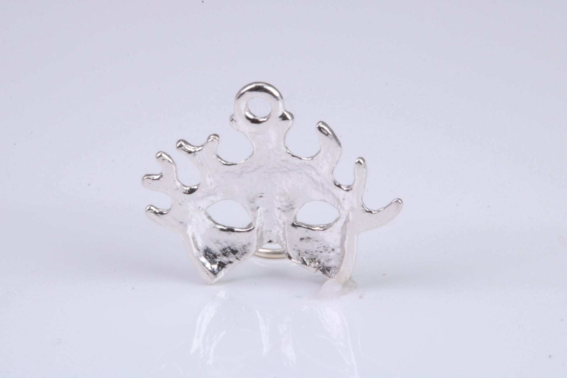 Pantomime Mask Charm, Traditional Charm, Made from Solid 925 Grade Sterling Silver, Complete with Attachment Link