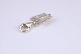 Butterfly Charm, Traditional Charm, Made from Solid 925 Grade Sterling Silver, Complete with Attachment Link