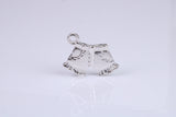 Shorts Charm, Traditional Charm, Made from Solid 925 Grade Sterling Silver, Complete with Attachment Link