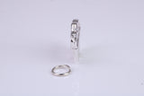 Hair Comb Charm, Traditional Charm, Made from Solid 925 Grade Sterling Silver, Complete with Attachment Link