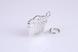 Hair Comb Charm, Traditional Charm, Made from Solid 925 Grade Sterling Silver, Complete with Attachment Link