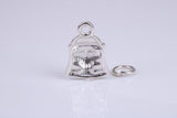 Pharaoh Charm, Traditional Charm, Made from Solid 925 Grade Sterling Silver, Complete with Attachment Link