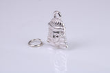 Pharaoh Charm, Traditional Charm, Made from Solid 925 Grade Sterling Silver, Complete with Attachment Link