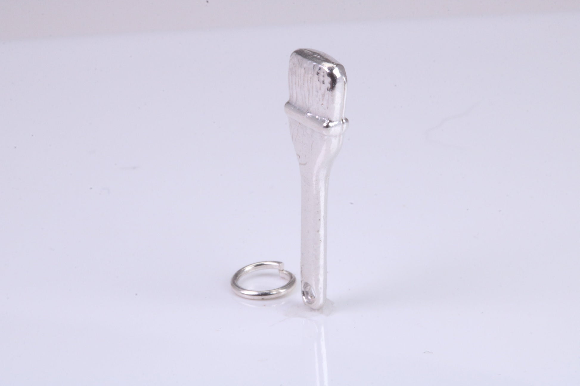 Paint Brush Charm, Traditional Charm, Made from Solid 925 Grade Sterling Silver, Complete with Attachment Link