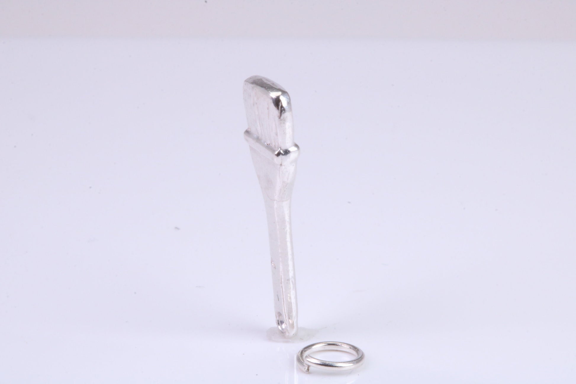 Paint Brush Charm, Traditional Charm, Made from Solid 925 Grade Sterling Silver, Complete with Attachment Link