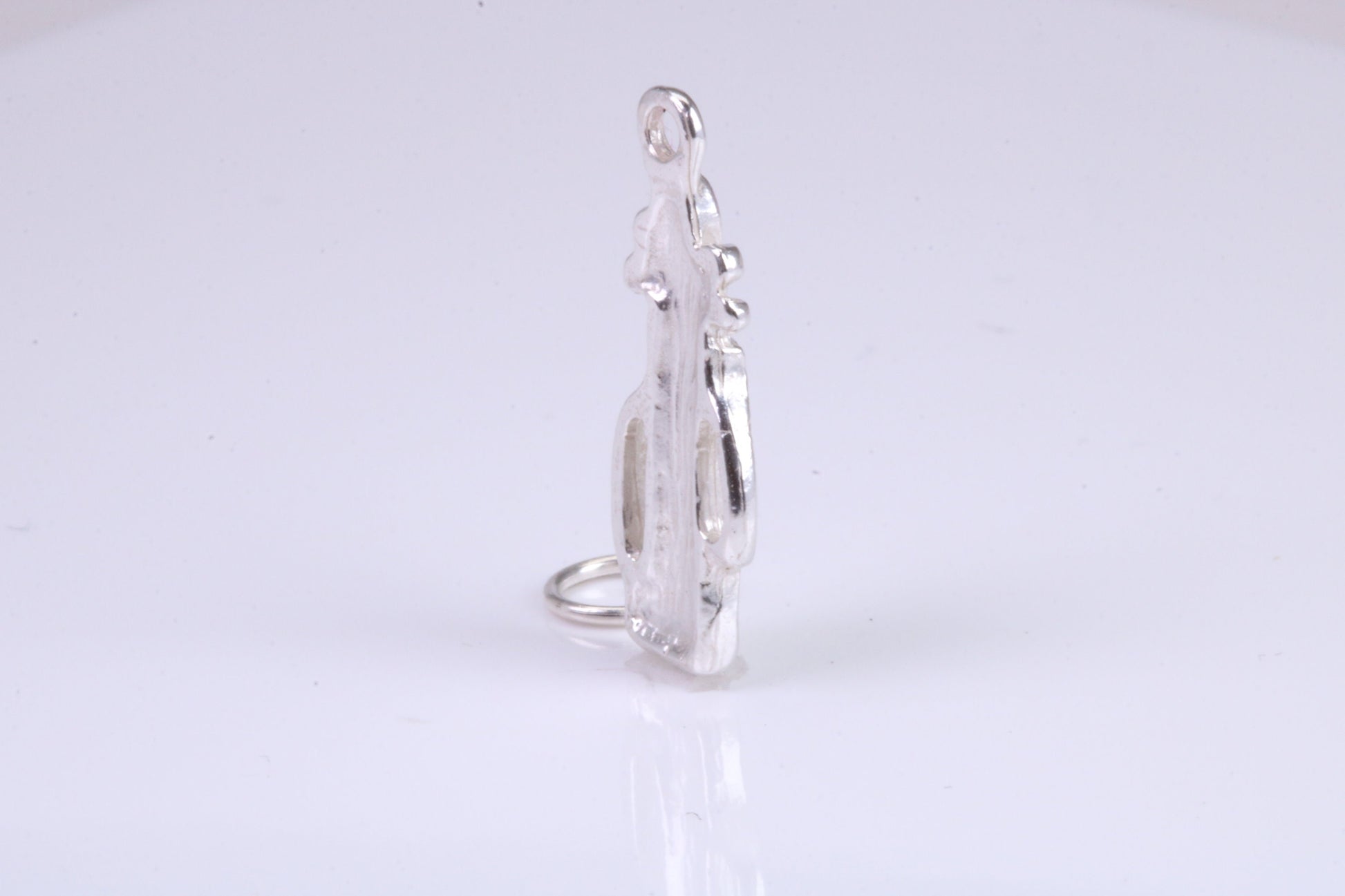 Golf Bag Charm, Traditional Charm, Made from Solid 925 Grade Sterling Silver, Complete with Attachment Link