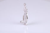 Golf Bag Charm, Traditional Charm, Made from Solid 925 Grade Sterling Silver, Complete with Attachment Link