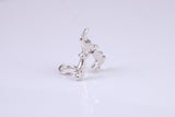 Garden Secateurs Charm, Traditional Charm, Made from Solid 925 Grade Sterling Silver, Complete with Attachment Link