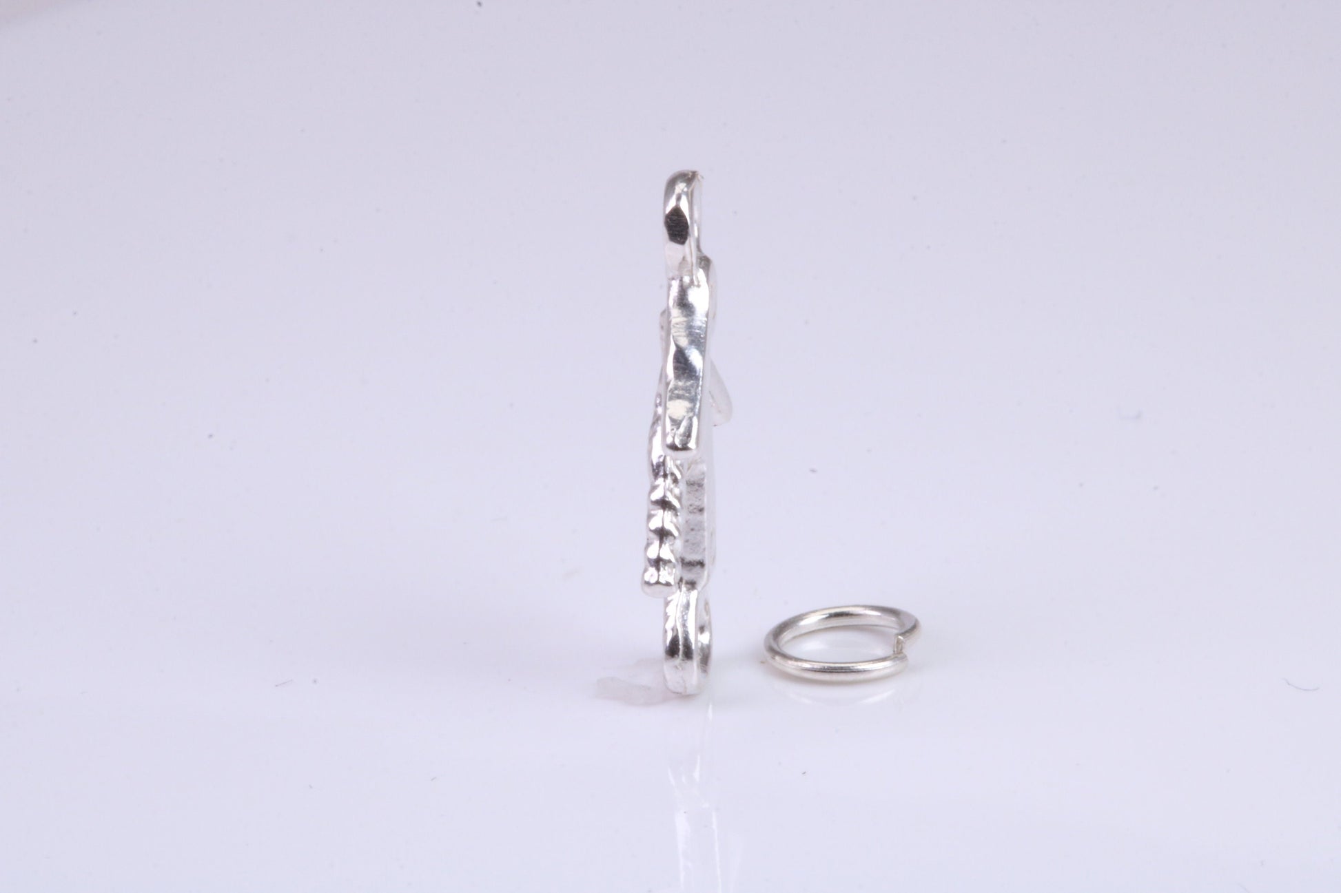 Wine Bottle Opener Charm, Traditional Charm, Made from Solid 925 Grade Sterling Silver, Complete with Attachment Link