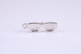 Sunglasses Charm, Traditional Charm, Made from Solid 925 Grade Sterling Silver, Complete with Attachment Link