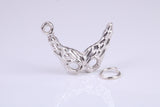 Pantomime Mask Charm, Traditional Charm, Made from Solid 925 Grade Sterling Silver, Complete with Attachment Link