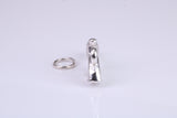 Pistol Charm, Traditional Charm, Made from Solid 925 Grade Sterling Silver, Complete with Attachment Link