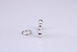 Dog Bone Charm, Made from Solid Cast Silver, Complete with Attachment Link