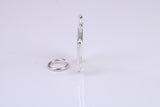Vintage Television Charm, Traditional Charm, Made from Solid 925 Grade Sterling Silver, Complete with Attachment Link