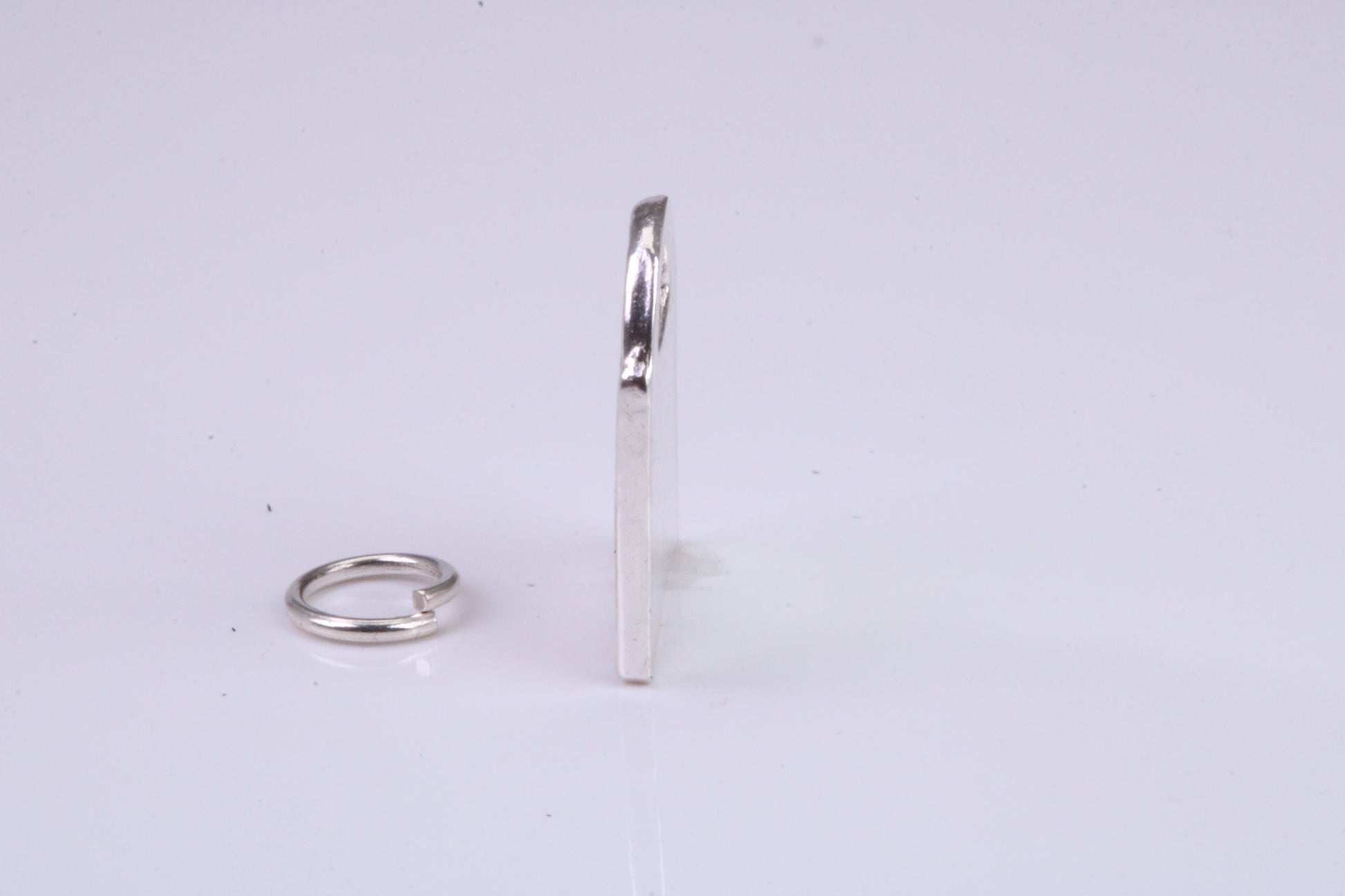 Shopping Bag Charm, Traditional Charm, Made from Solid 925 Grade Sterling Silver, Complete with Attachment Link