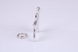 Pointer Dog Charm, Traditional Charm, Made from Solid 925 Grade Sterling Silver, Complete with Attachment Link