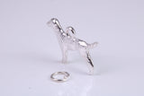 Pointer Dog Charm, Traditional Charm, Made from Solid 925 Grade Sterling Silver, Complete with Attachment Link