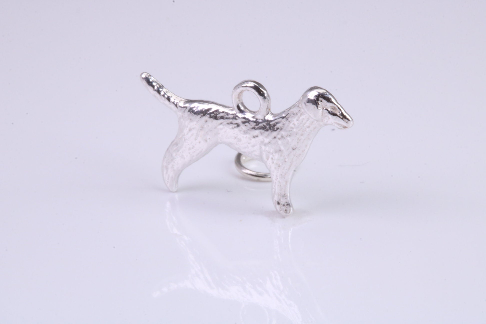 Pointer Dog Charm, Traditional Charm, Made from Solid 925 Grade Sterling Silver, Complete with Attachment Link