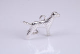 Pointer Dog Charm, Traditional Charm, Made from Solid 925 Grade Sterling Silver, Complete with Attachment Link