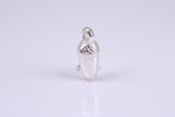 Acorn Charm, Traditional Charm, Made from Solid 925 Grade Sterling Silver, Complete with Attachment Link