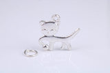 Cat Charm, Made from Solid Cast Silver